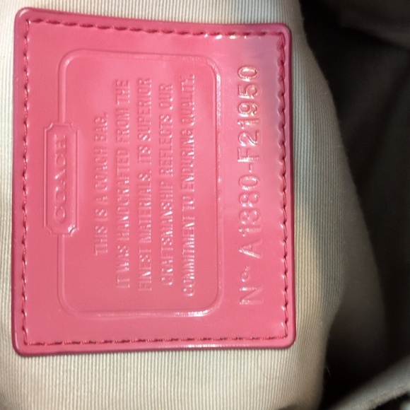 Coach Pink and Tan Women's Bag - Picture 6 of 14